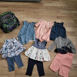 Girls Clothes With Bag pack 