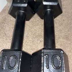 2 10 pound dumbbells