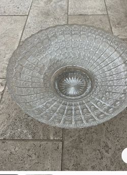 Hand Cut Czech 16” BOHEMIAN. CRYSTAL BOWL / Centerpiece