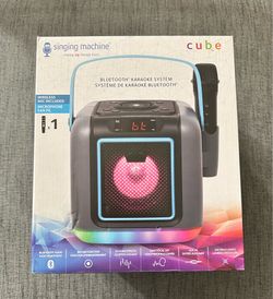 Cube singing machine Bluetooth karaoke system NEW