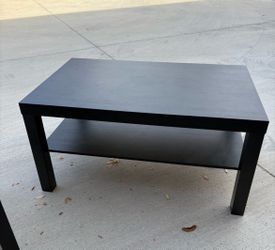 Coffee and side table (black)