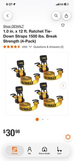 Dewalt Loading Straps New