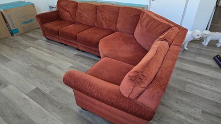 Sectional Sofa - Brick red