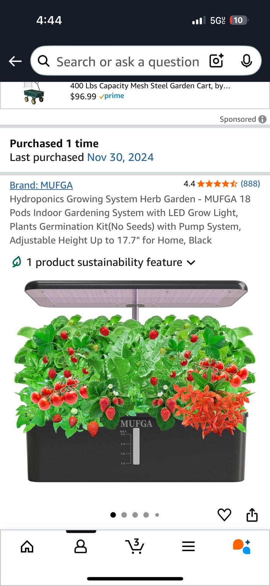 Hydroponics Growing System Herb Flower Garden