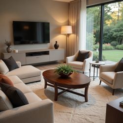 Coffee Table Wood With 2 Side Tables 