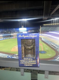 Dodgers World Series Trophy Sga 6-17-25