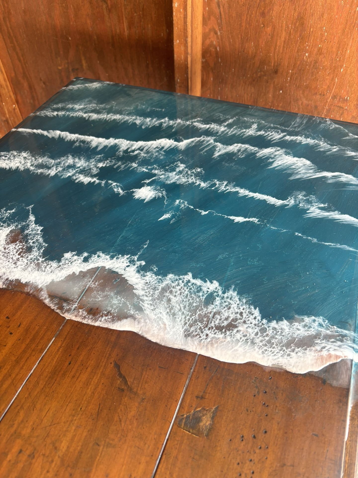 Epoxy Resin Wave Table, Night Stand , Side Table, Coffee Table