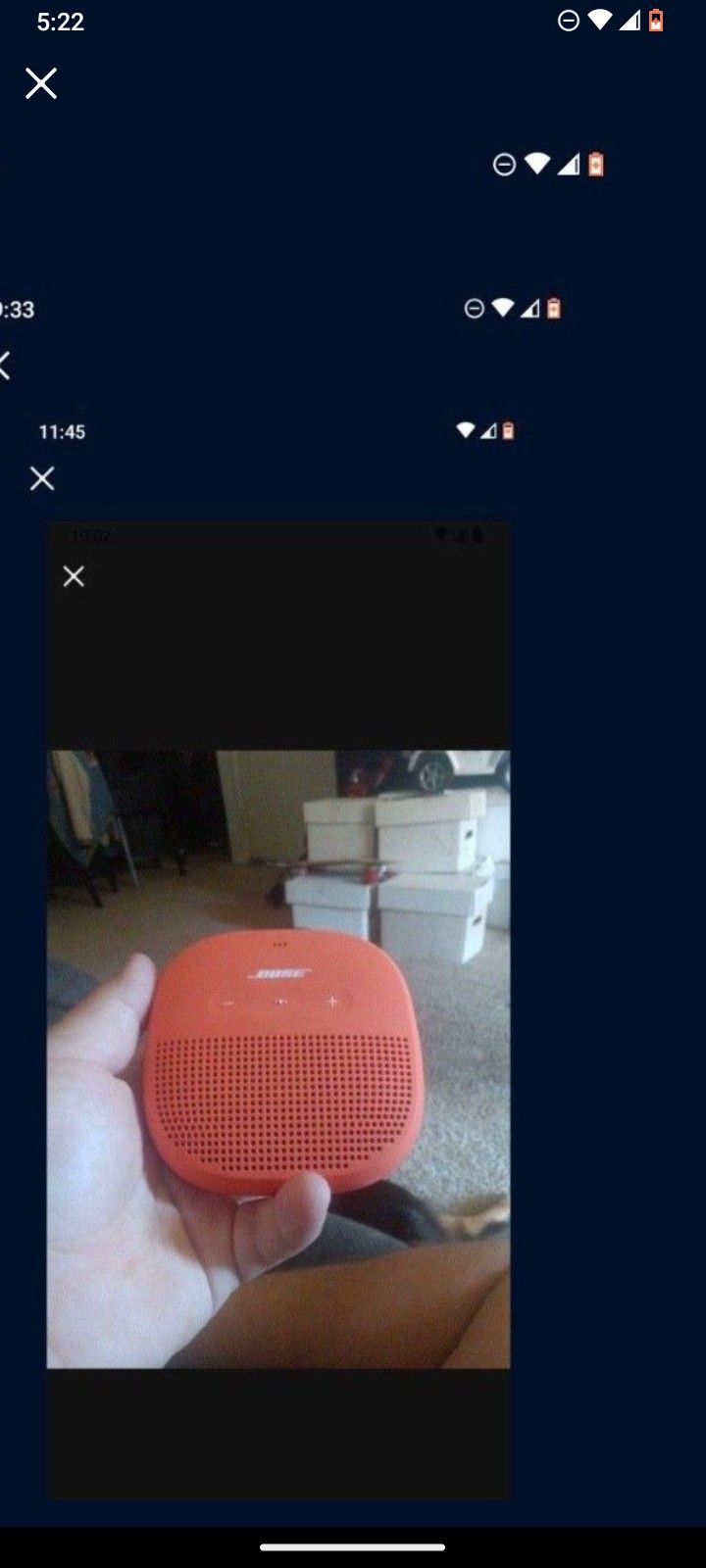 Orange Bose Speaker