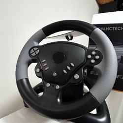 GAMING STEERING WHEEL WITH FOOT PEDAL AND MORE