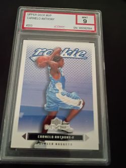 Rookie Carmelo Anthony graded card 9