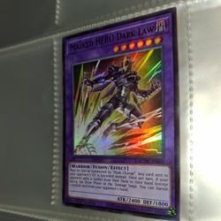 yugioh! card "The Masked Hero DARK Law" secret rare