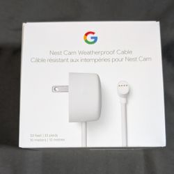 Nest Cam Weatherproof Cable 33 Feet 
