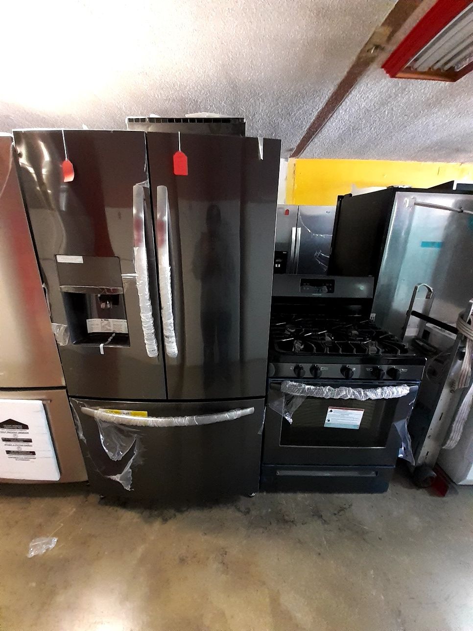 New Frigidaire Gallery Refrigerator and Frigidaire Gas Stove