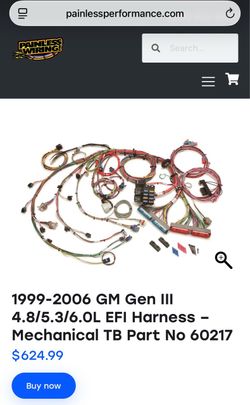 Painless ls swap harness Wiring GM Gen III