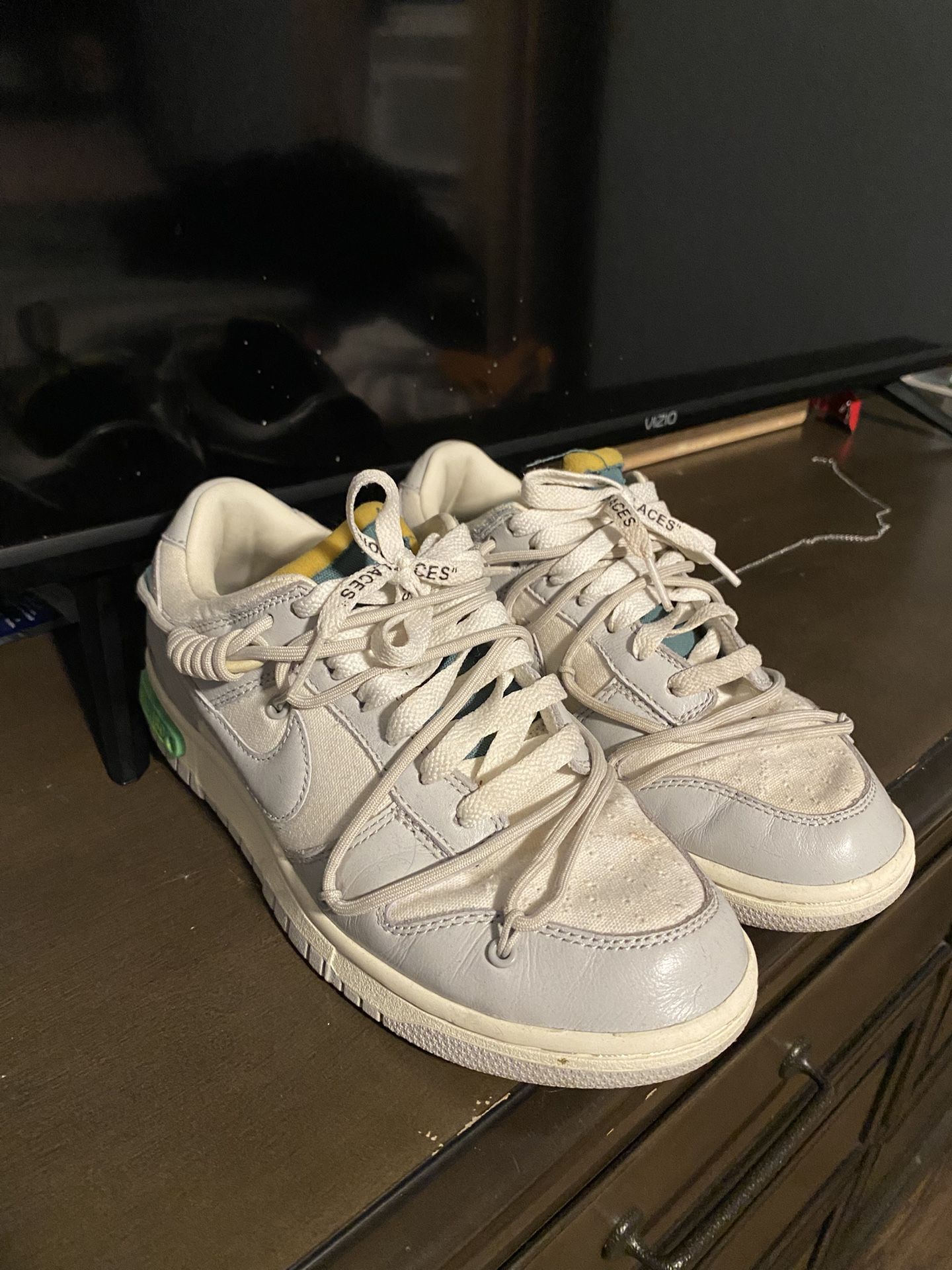 off white dunks size 7