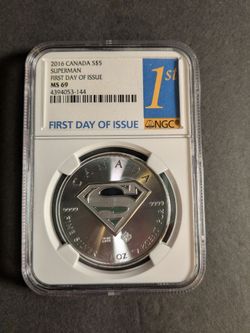 2016 Canada Superman MS 69 Silver Coin