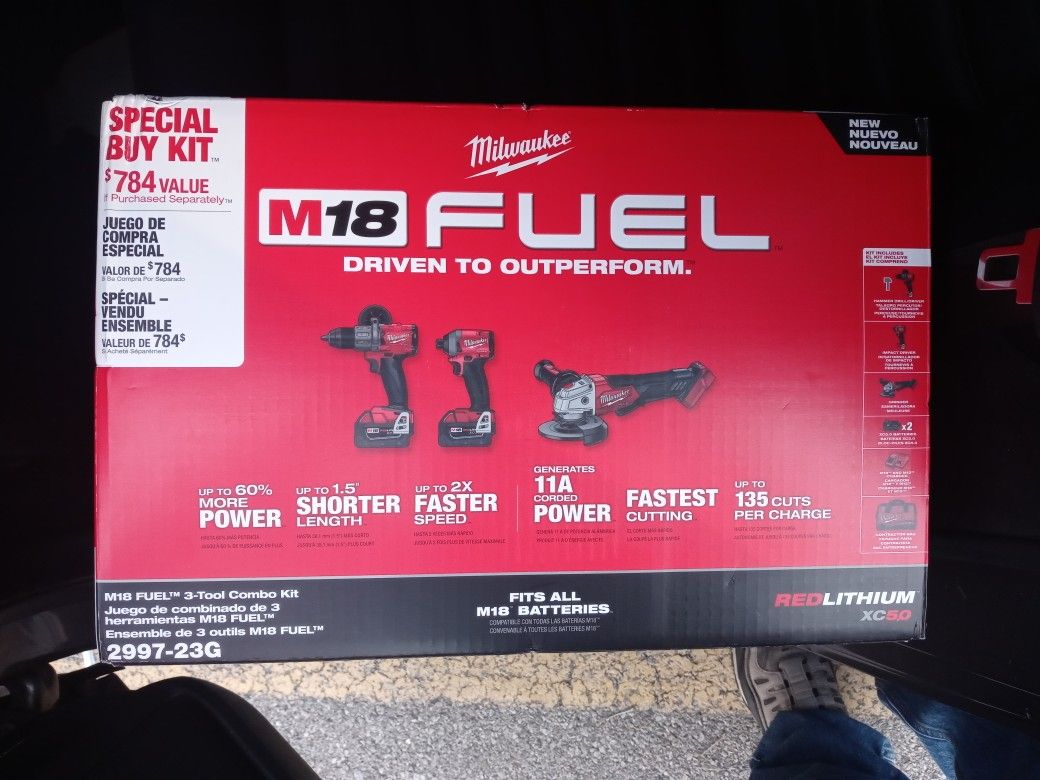 Milwaukee M18 Fuel 3 Tool Combo Kit