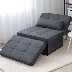  Ottoman Sofa Bed,4 in 1  (grey)