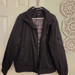 Calvin Klein Men's, Size L, Bomber Style Jacket, 8 Pockets