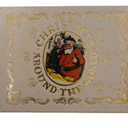 vintage ornament Christmas Around the World miniature book Kurt S. Adler 1980