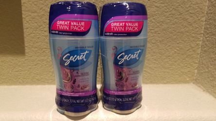 Double Pack Secret Invisible Solid Lavender Deodorant $5.50/ pk