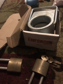 The enforcer king pin lock trailer