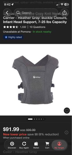 Ergo baby embrace newborn baby carrier