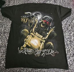 Xl Black tshirt ride till I die