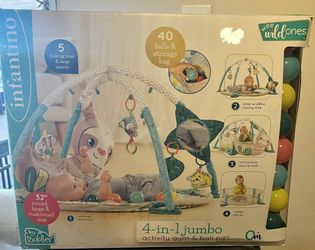 4 In 1 Jumbo Activity Gym And Ball Pit