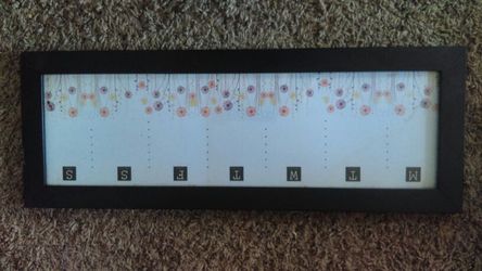 Dry erase week planner