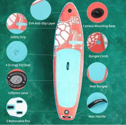 ✨️Brand new✨️Garvee 🐢Turtle Inflatable Stand Up Paddle Board