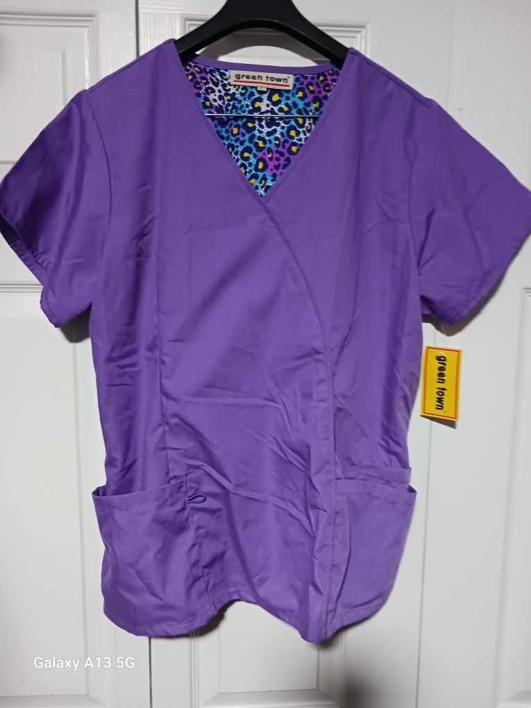 3 New Ladies Scrub Sets Size Large