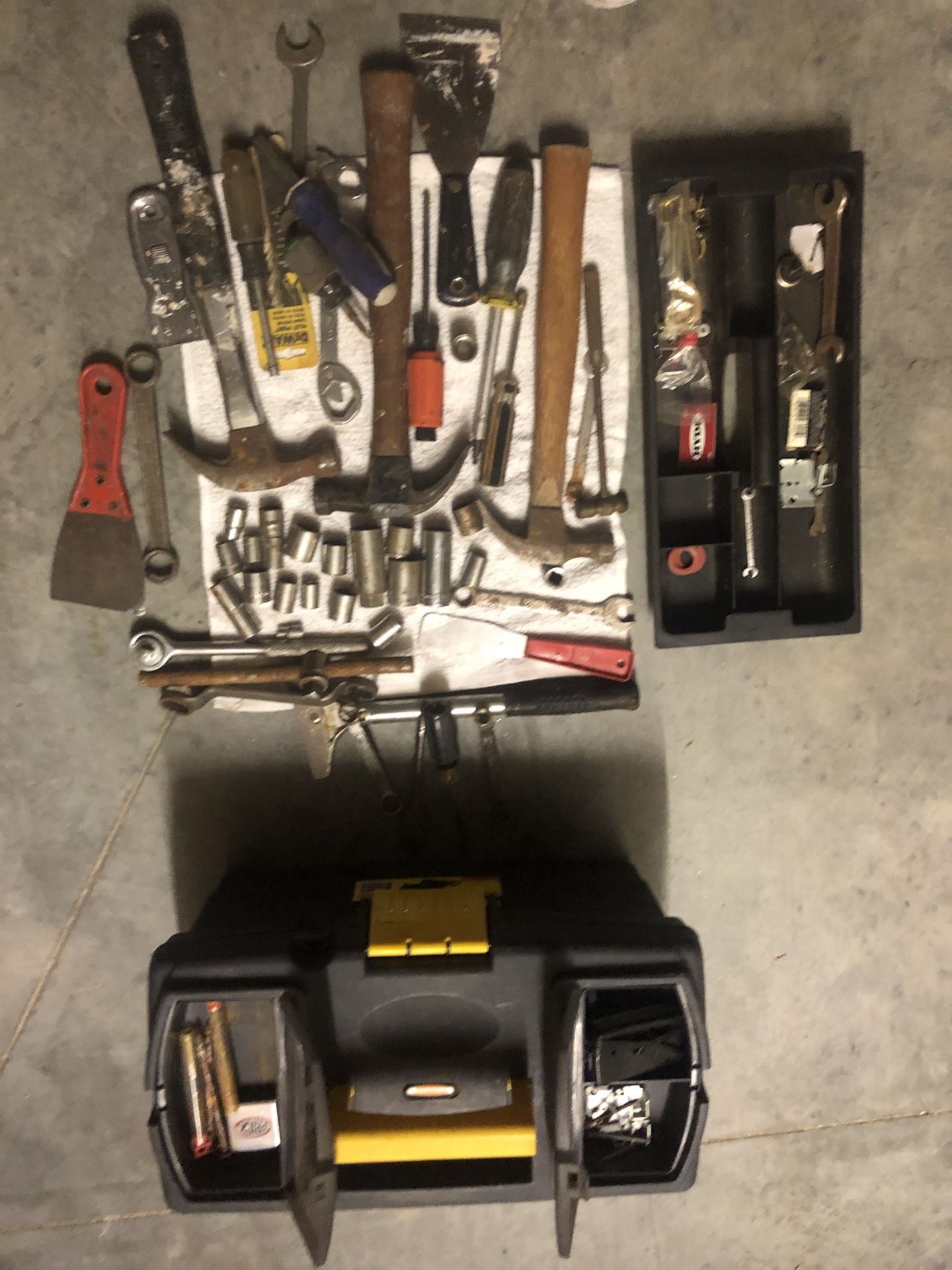 Mechanic Tools and Plastic Toolbox