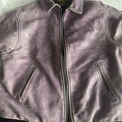 supreme vanson leathers worn leather jacket