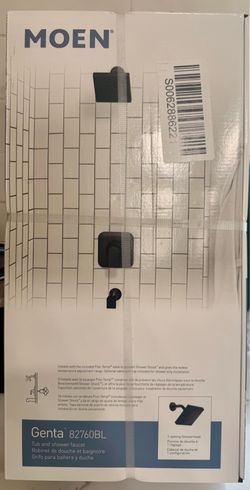 Moen Genta tub and shower faucet valve included
