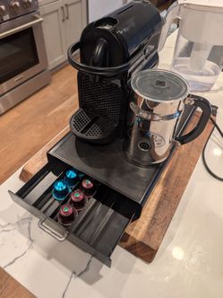 Nespresso Pixie+Frother+Pod Storage
