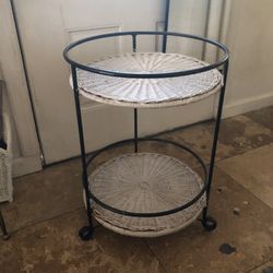 Vintage Mid Century Bar Cart / End Table 