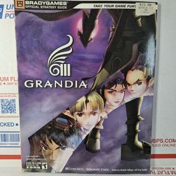 Grandia III Official Strategy Guide Game Book Brady Games Square Enix PS2