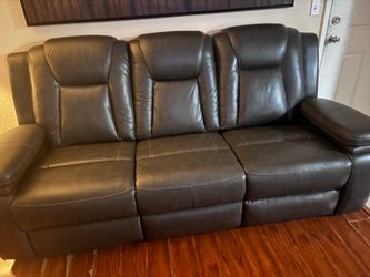 Leather couch