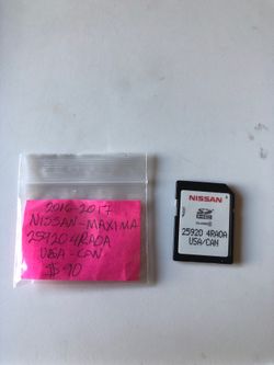 Nissan Maxima SD card