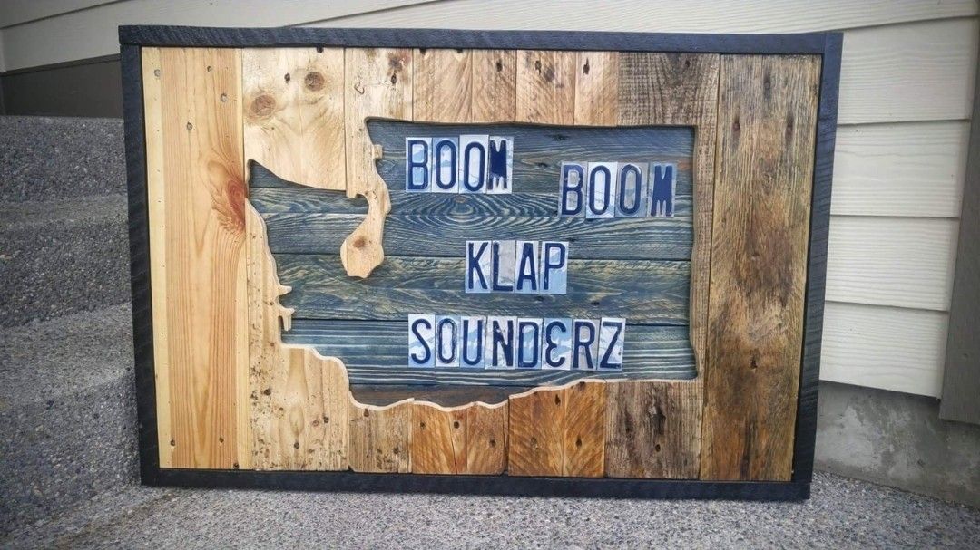 Sounders Reclaimed Wood Sign