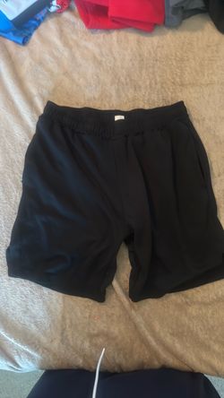 Black Athletic Shorts with Elastic Waistband and compression shorts sz M