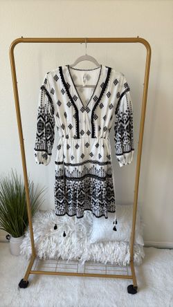 Anthropologie White /black Dress
