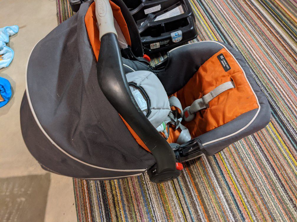Graco carrier, car seat bases, stoller