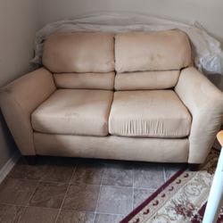 Biege  Loveseat