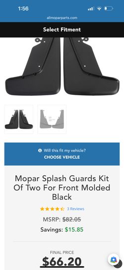 Dodge Durango Front Mud Guards 