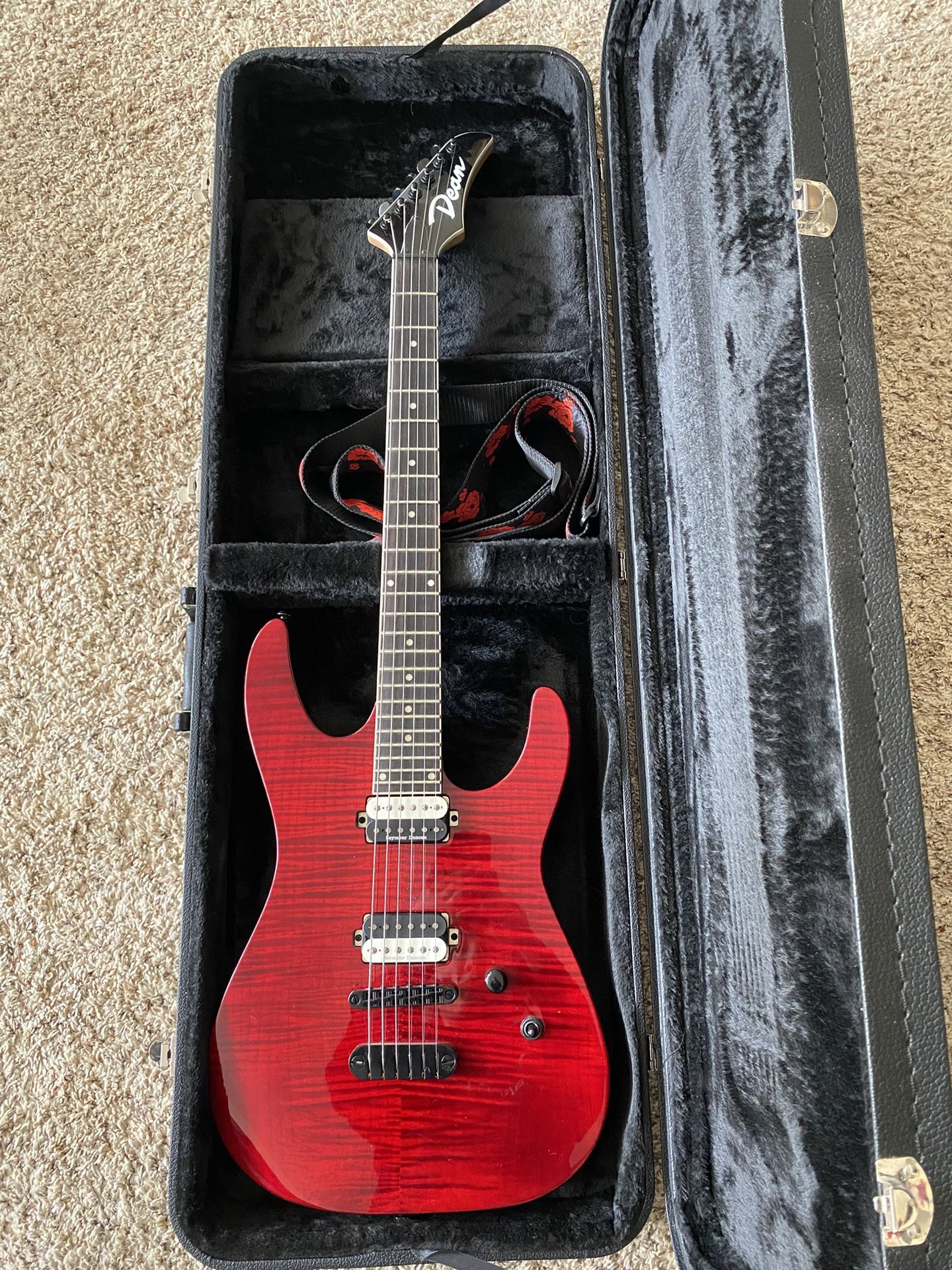 TRADE or PAY: Dean Modern 24 Select Flame Top With Floyd Rose Bridge Electric Guitar (READ DESC)