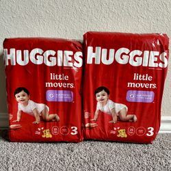 Huggies Little movers Size 3 Diapers, 25 Count, 2 For $15