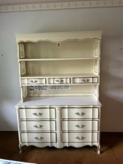 Henry Link French Provincial Dresser and Hutch