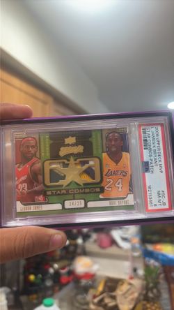 2008 LeBron James & Kobe Bryant PSA 8 POP 1!!! Star Combos Patch #24/25 – Jersey Match Kobe! Rare